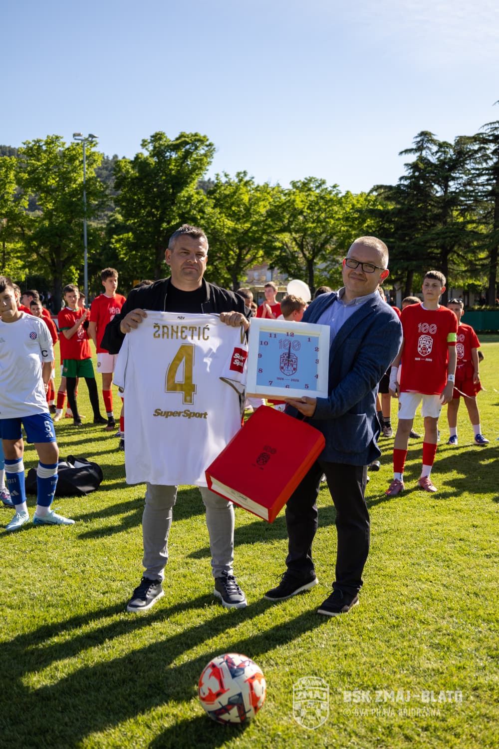 Nogometna škola BŠK Zmaj svečano imenovana po velikanu Hajduka Anti Žanetiću